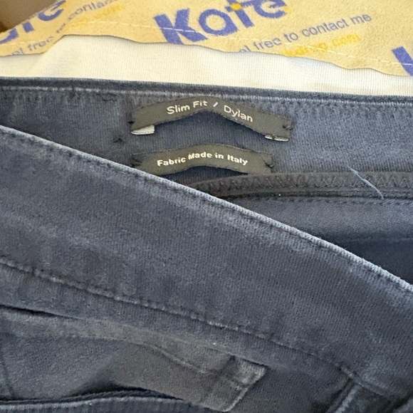 Vince Men's Slim Fit Dylan Chino Pants Black 34x30 Stretch Business Casual Work - Picture 3 of 4